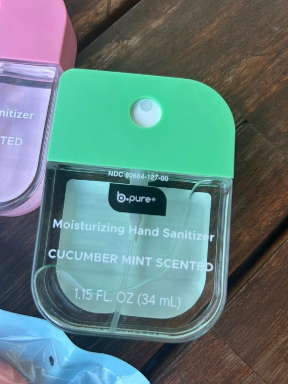 b.pure Moisturizing Hand Sanitizer Spray Bundle + Silicone Case (3pc Set) nwt